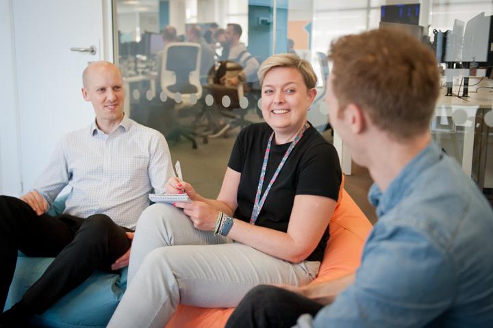 Staff socialising at InfoTrack